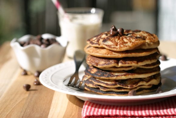 Gluten Free Chocolate Chip Pancakes