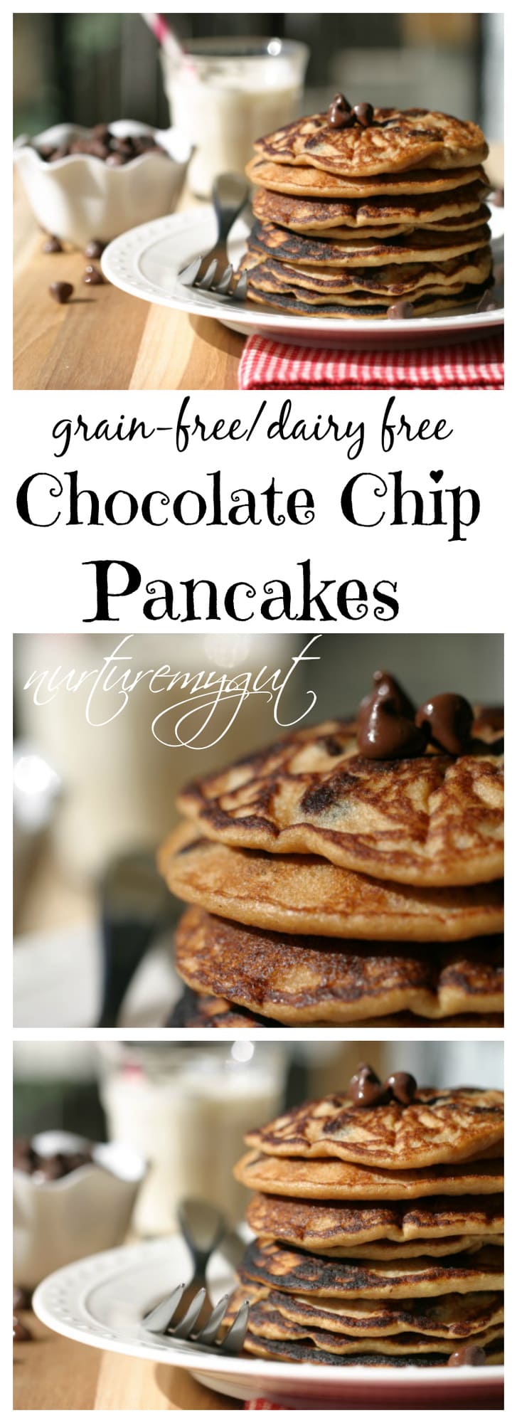 grain free chocolate chip pancakes