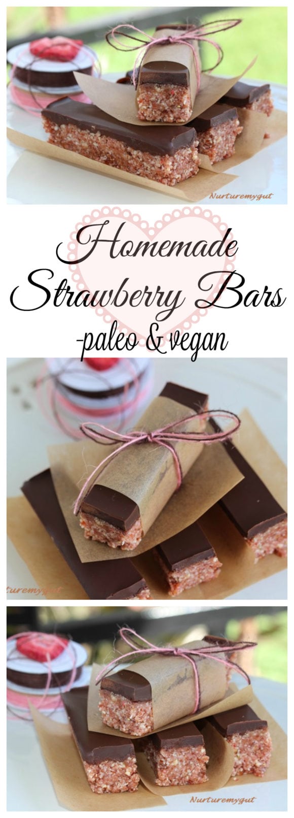 homemade strawberry bars