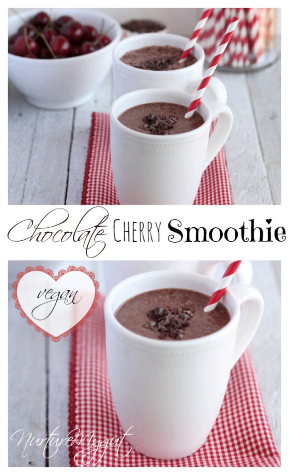 chocolate cherry smoothie vegan