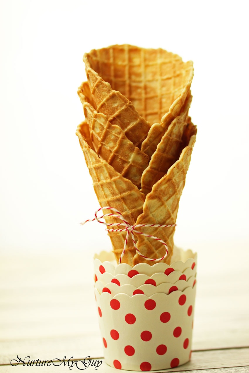 Homemade Vegan Waffle Cones and Bowls - Make It Dairy Free