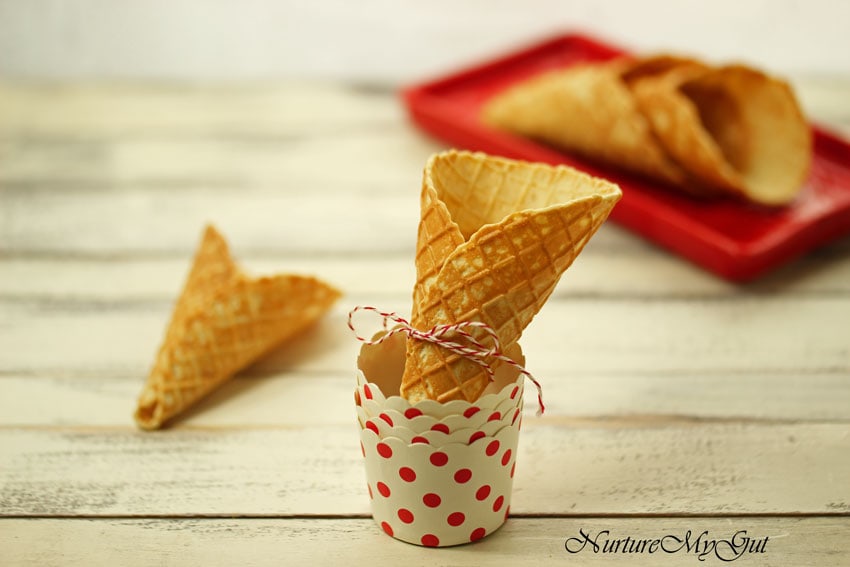 Homemade Vegan Waffle Cones and Bowls - Make It Dairy Free