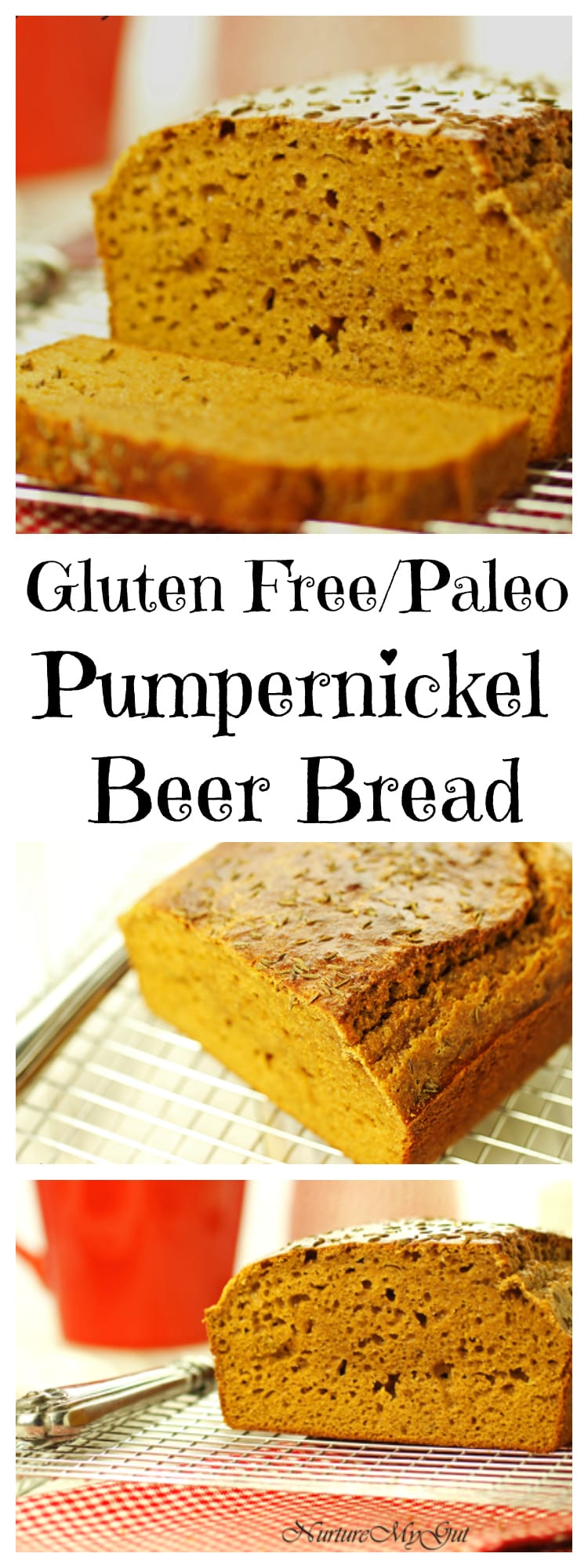 gluten free paleo pumpernickel beer bread