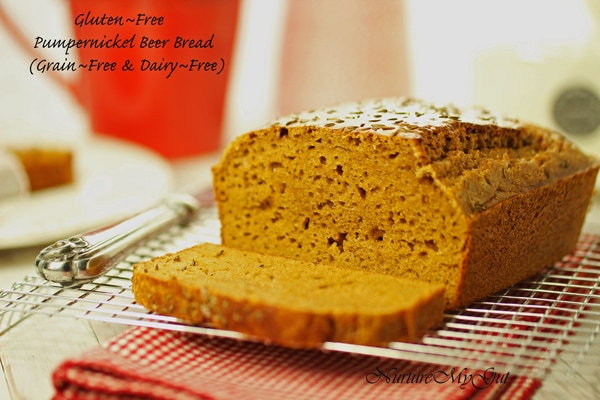 Gluten Free Pumpernickel Beer Bread