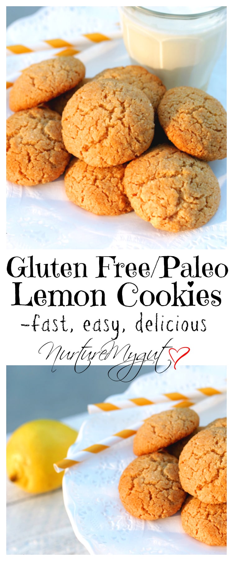 Gluten Free Paleo Lemon Cookies