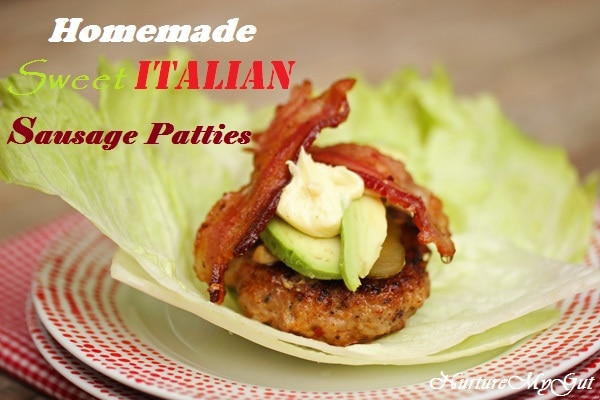 homemade sweet italian sausage patties