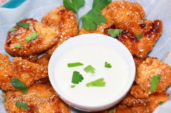 sweet and spicy gluten free chicken fingers