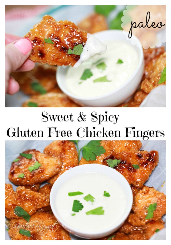 sweet and spicy gluten free chicken fingers