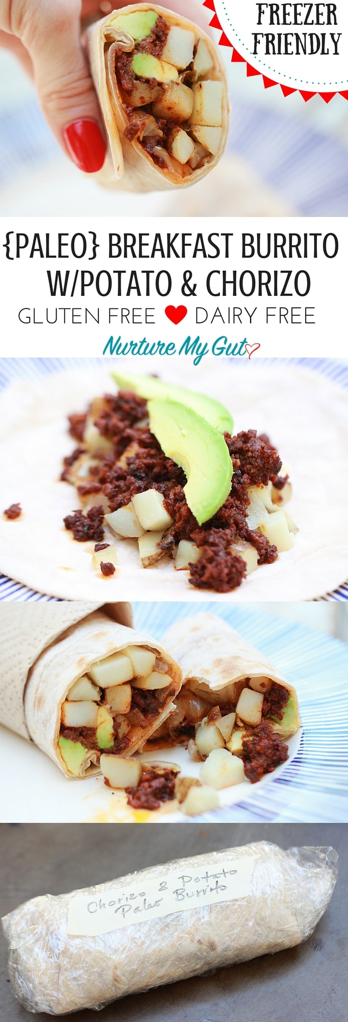  PALEO BREAKFAST BURRITO WITH POTATO AND CHORIZO