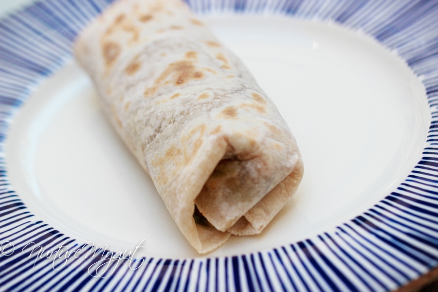 Paleo Breakfast Burrito with Potato and Chorizo