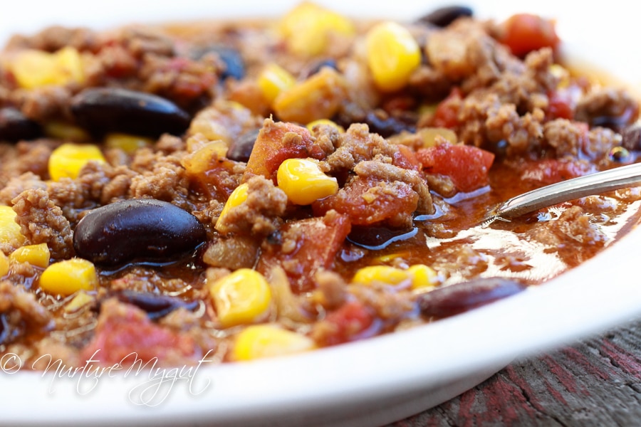 Homemade Chili Recipe with Kidney Beans
