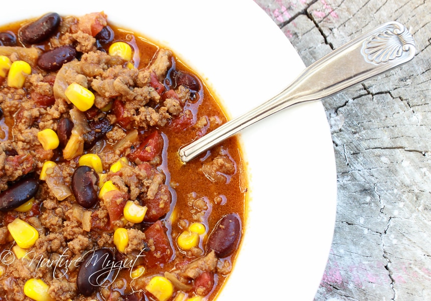 Homemade Chili Recipe with Kidney Beans