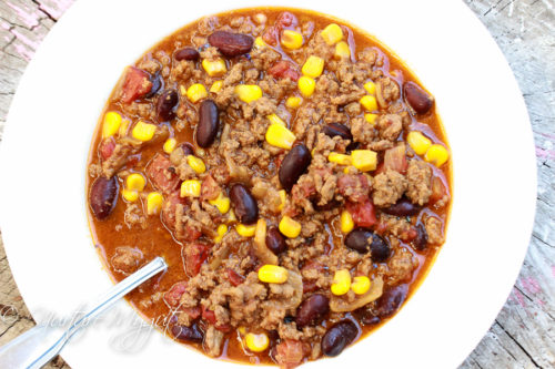 Homemade Chili Recipe with Kidney Beans