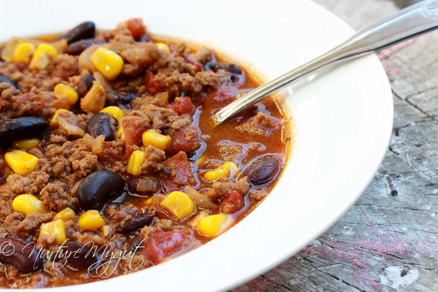 Homemade Chili Recipe with Kidney Beans