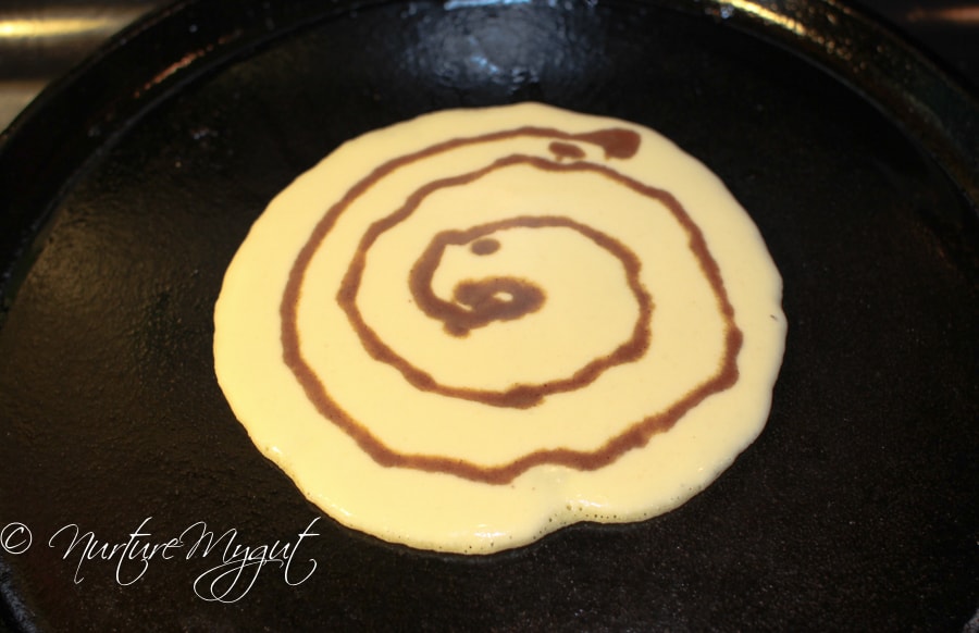 Paleo Cinnamon Swirl Pancakes