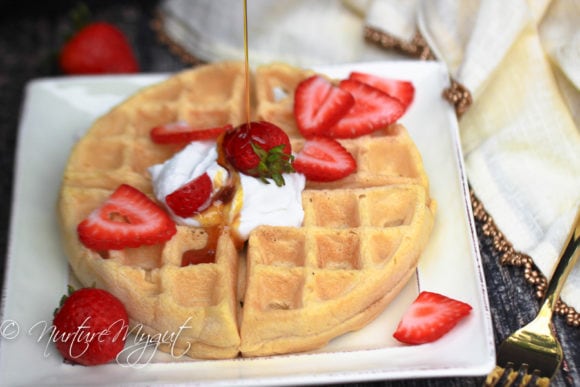 Paleo Waffles With Cassava Flour Nut Free Dairy Free Nurture My Gut