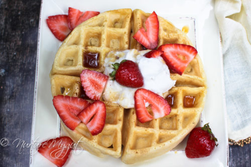 Paleo Waffles With Cassava Flour Nut Free Dairy Free Nurture My Gut