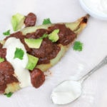 Loaded Sweet Potatoes with Cowboy Chili and Vegan Sour Cream-2