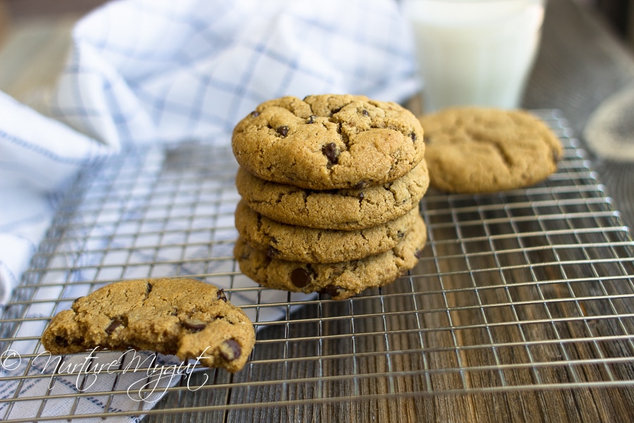 soft and chewy paleo chocolate chip cookies