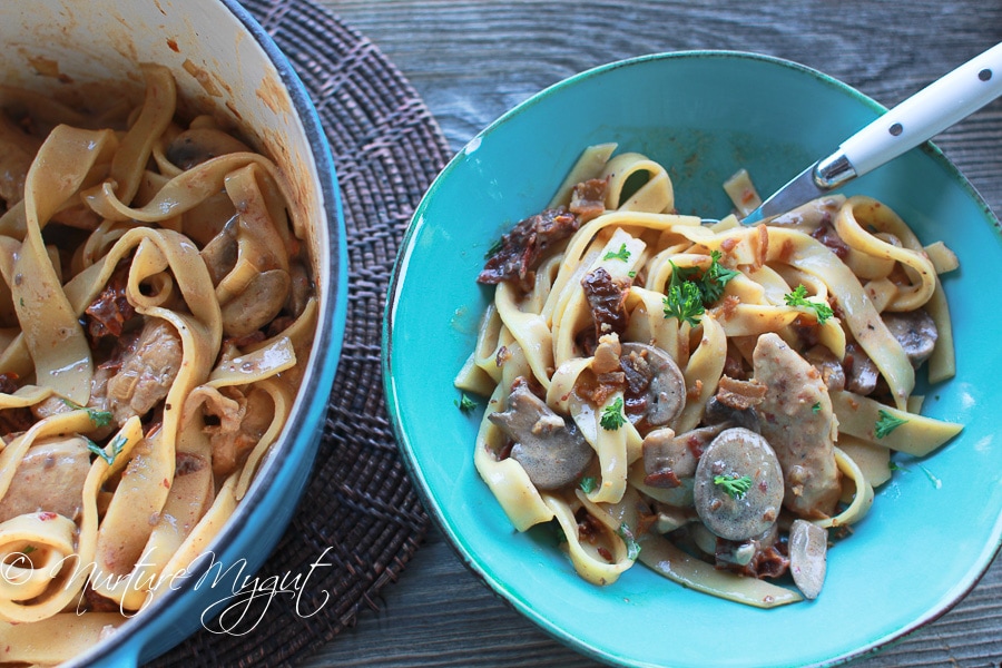 Paleo Pasta with Tomato Cream Sauce