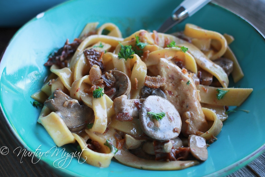 Paleo Pasta with Tomato Cream Sauce