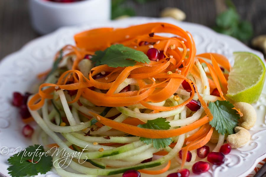 Easy Thai Cucumber Noodle Salad