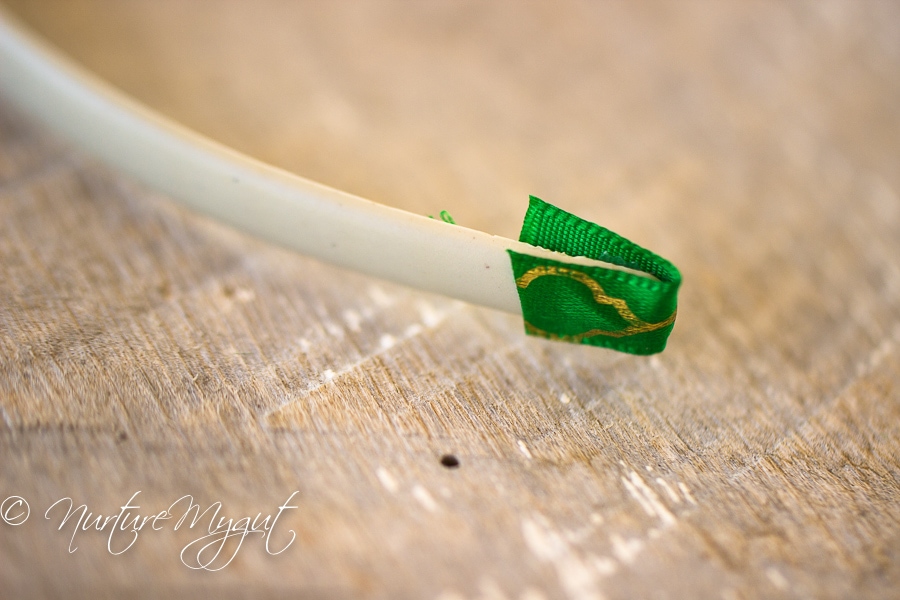 DIY St. Patrick's Day Felted Green Glitter Heart Headband