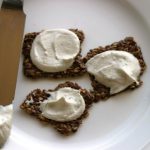 Dairy Free Ranch Dip with flax crackers