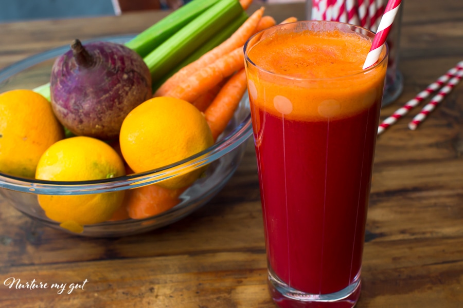 orange and beetroot juice