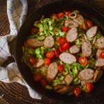 Breakfast Zoodle Ratatouille with Italian Sausage