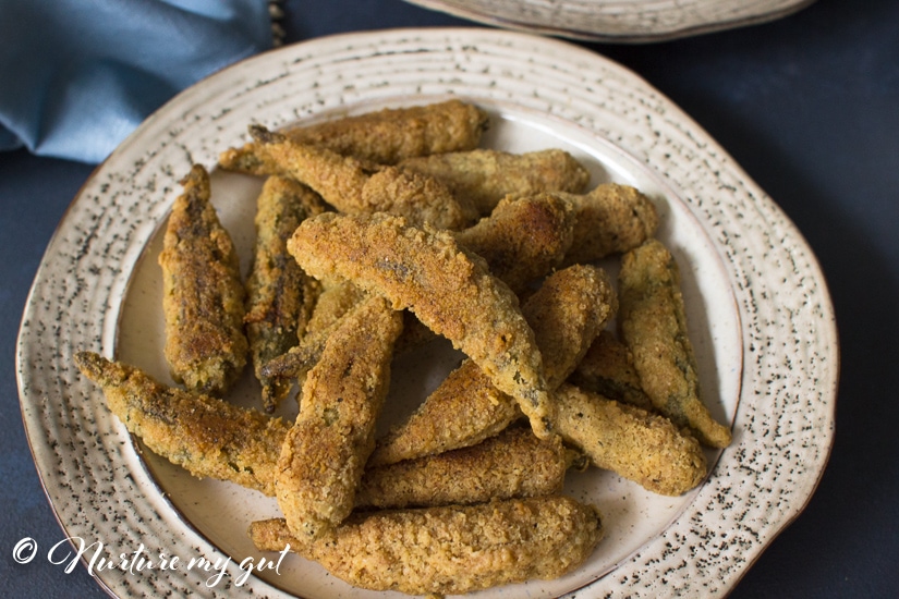 Oven fried okra sale