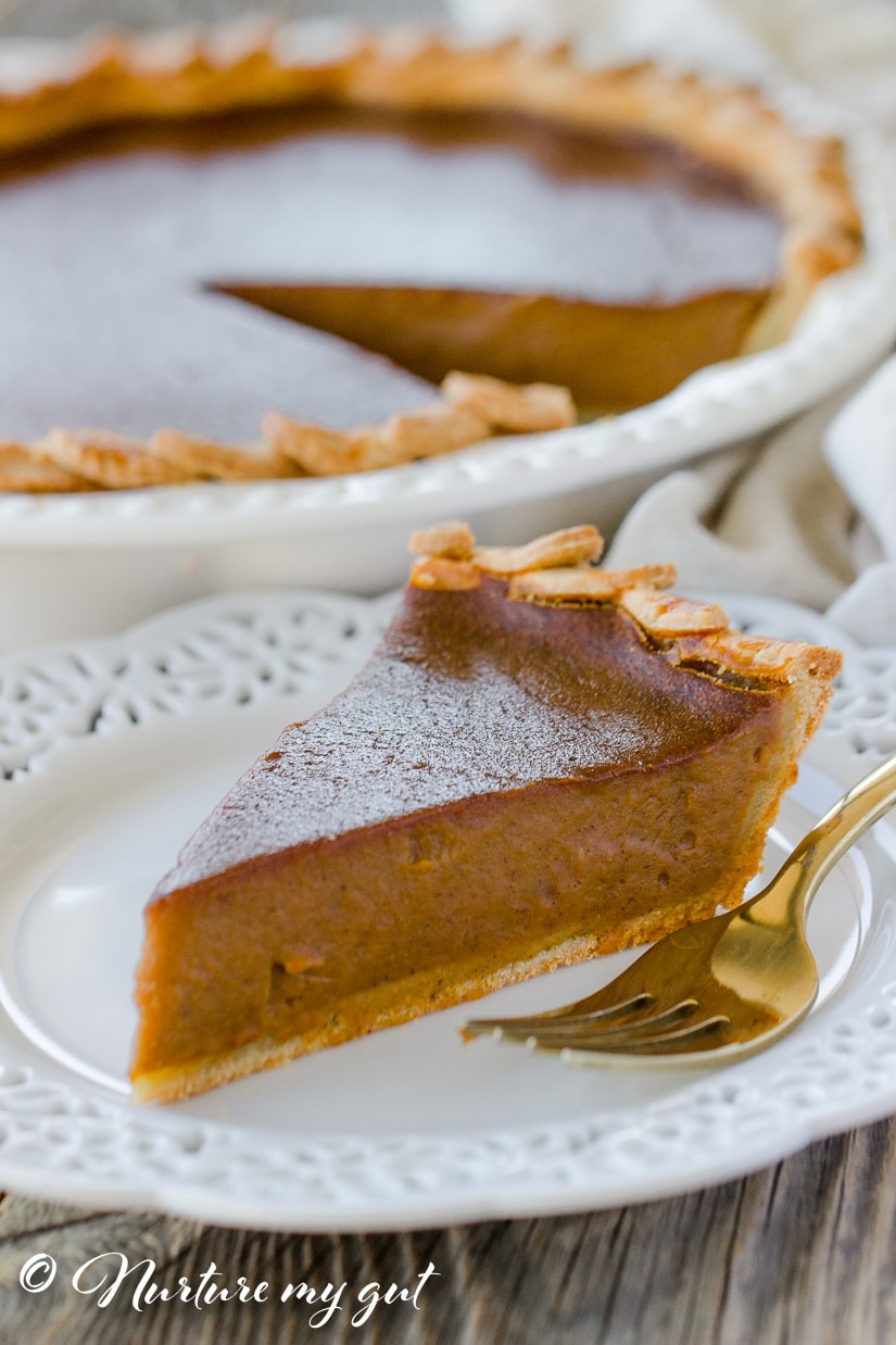 Gluten Free Dairy Free Pumpkin Pie Recipe {Best Pie Recipe!}