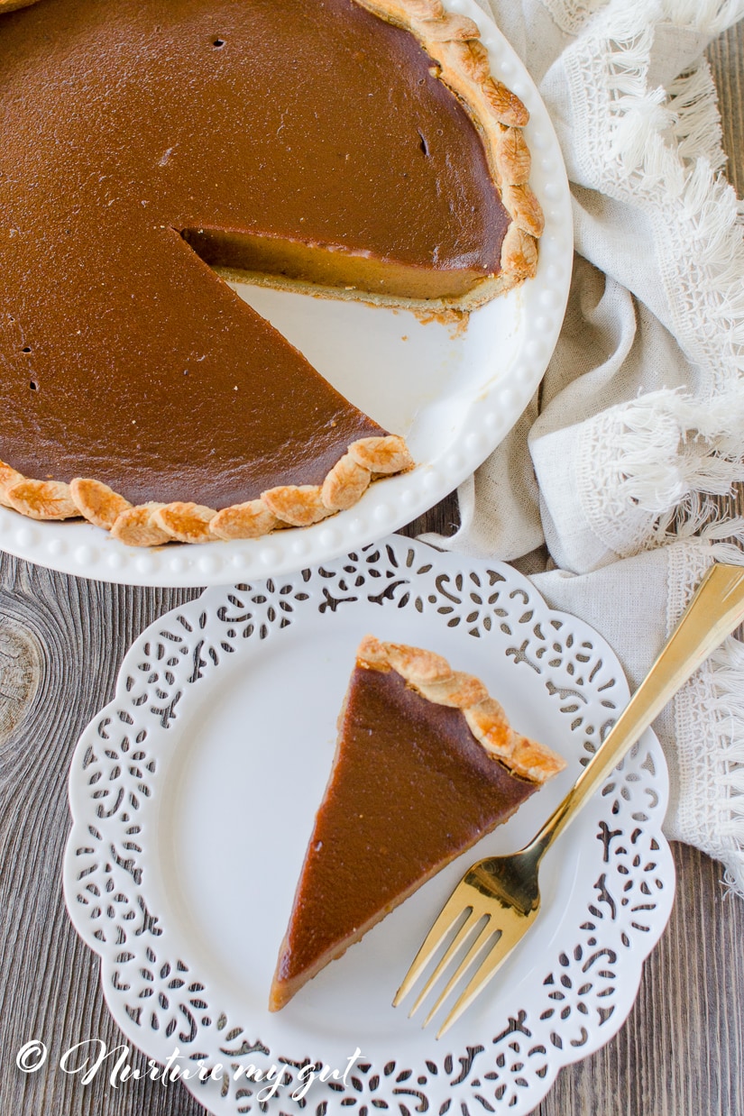 Gluten Free Dairy Free Pumpkin Pie Recipe {Best Pie Recipe!}