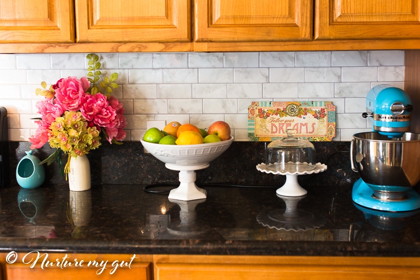 Peel and Stick Tiles: Backsplash Kitchen Makeover