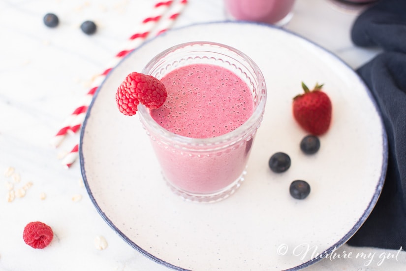 Berry Oatmeal Breakfast Smoothie