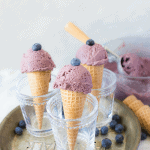 No-Churn Vegan Blueberry Acai Ice Cream