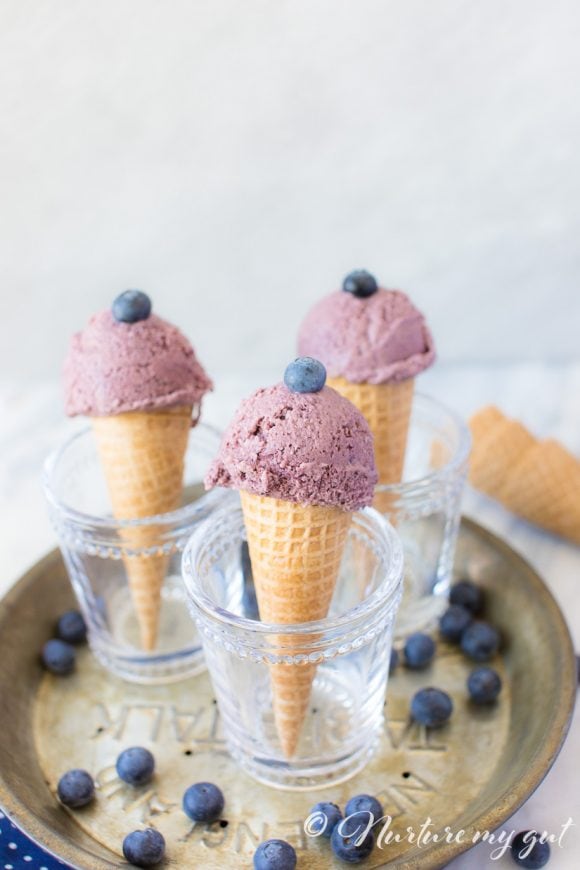 NoChurn Vegan Blueberry Acai Ice Cream {Paleo} Nurture My Gut