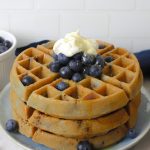 Gluten Free Wild Blueberry Lemon Waffles-