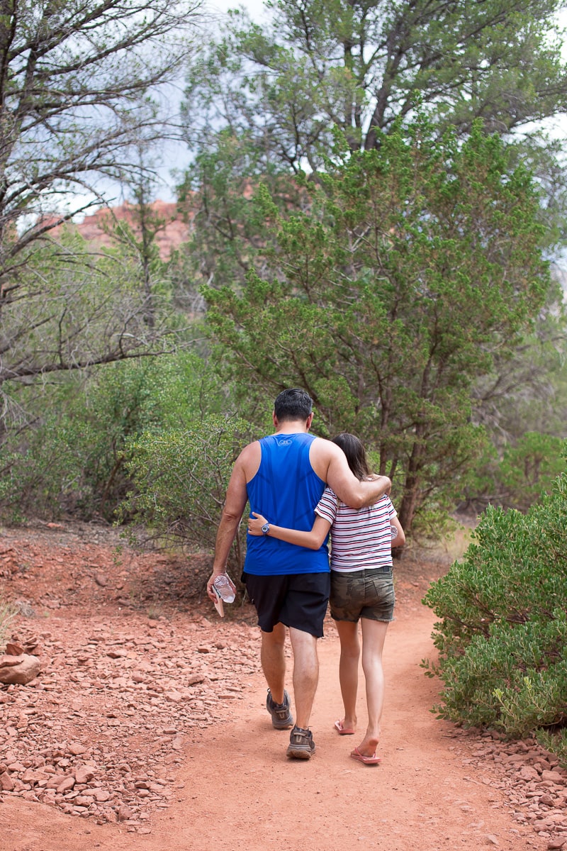 Daddy Daughter Bonding at Boynton Canyon, Arizona