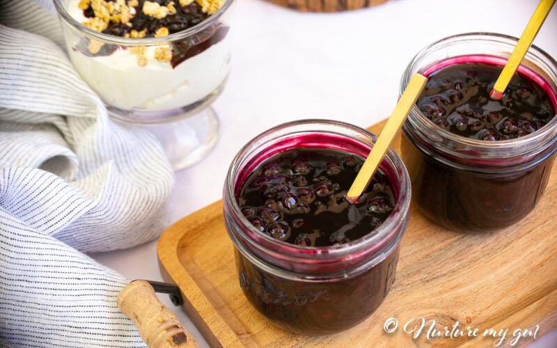 15 Minute Wild Blueberry Compote