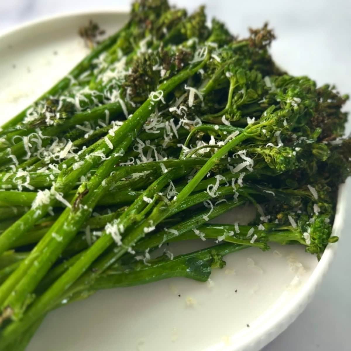 broccolini on plate